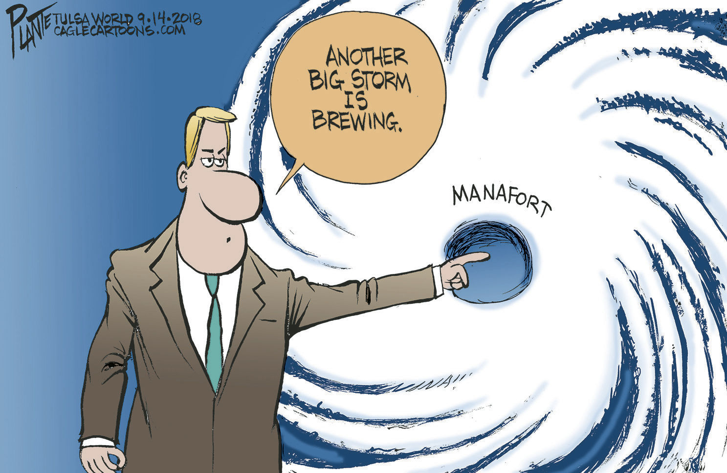 Bruce Plante Cartoon: Another yuge storm